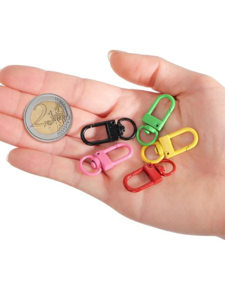 200 Ganchos de Snap Giratorios ZAVOOS para Joyería 2.54 cm 200 Ganchos de Snap Giratorios ZAVOOS para Joyería 2.54 cm