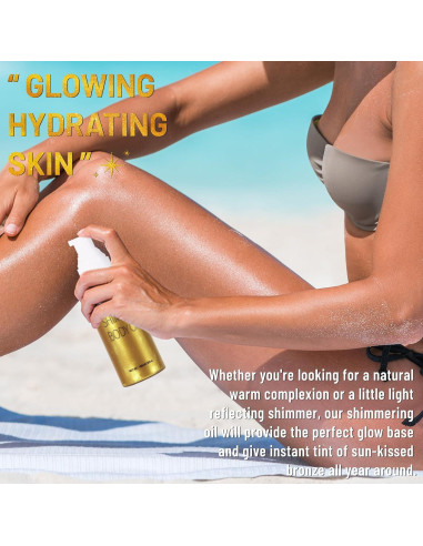UCANBE Aceite Brillante para el Cuerpo 100ml Oro Hidratante