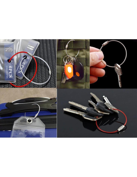 KONMAY Pulseras de Alambre Ajustables 50pcs 24cm Acero Inoxidable KONMAY Pulseras de Alambre Ajustables 50pcs 24cm Acero Inoxidable