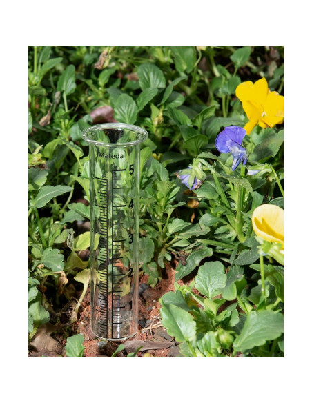 Medidor de lluvia Mateda 5" con soporte acero inoxidable Medidor de lluvia Mateda 5" con soporte acero inoxidable