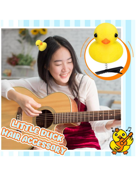 Juego de 12 Clips para Cabello de Pato Amarillo Croknit Juego de 12 Clips para Cabello de Pato Amarillo Croknit