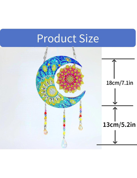 Kit de Pintura de Diamante 5D Jialeying - Colgante de Sol Arcoíris Kit de Pintura de Diamante 5D Jialeying - Colgante de Sol Arcoíris