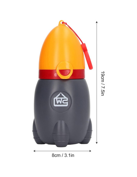 Orinal Portátil para Niños VBESTLIFE Naranja 19x8cm Orinal Portátil para Niños VBESTLIFE Naranja 19x8cm