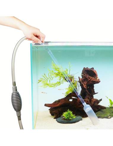 Aspiradora de Grava para Acuario QREBYQ con Kit de Limpieza