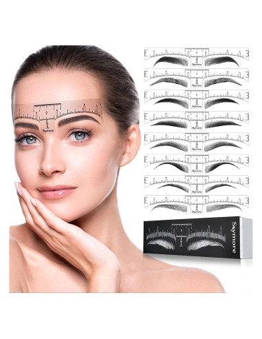 Plantillas de Cejas Desechables Skymore - 100 Piezas para Microblading