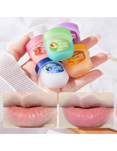 Set de 8 Mascarillas Labiales SNOWMOLLY Hidratantes Sabor Frutal Set de 8 Mascarillas Labiales SNOWMOLLY Hidratantes Sabor Frutal