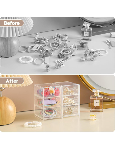 Organizador de Cajones Mini Imakmasion 3 Cajones Transparente