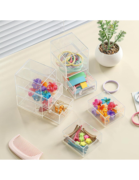 Organizador de Cajones Mini Imakmasion 3 Cajones Transparente Organizador de Cajones Mini Imakmasion 3 Cajones Transparente