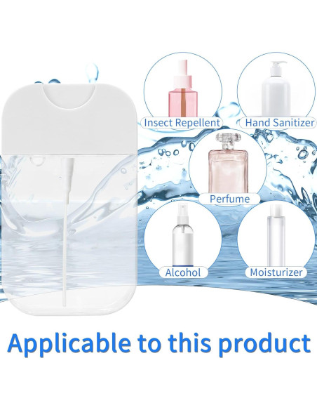 2 Botellas de Spray Rimoev 50 ml Transparentes Reutilizables 2 Botellas de Spray Rimoev 50 ml Transparentes Reutilizables