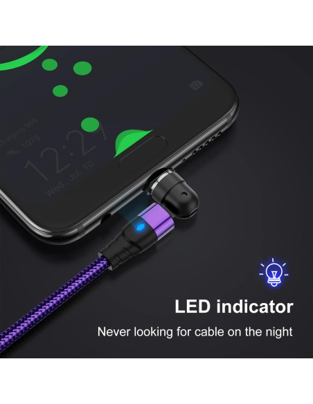 Cable USB C 3A Carga Rápida Trenzado Nylon 1M Melonboy Cable USB C 3A Carga Rápida Trenzado Nylon 1M Melonboy