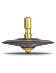 Peonza de Metal UFO Tops Shag Harbour Titanio Negro 5cm