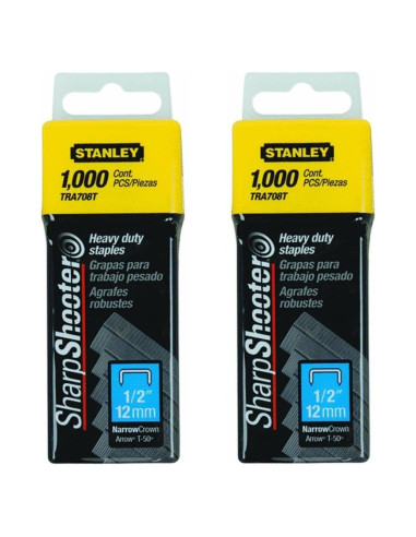 Tirador de Grapas Stanley T-50 1/2" (12mm) Paquete de 2