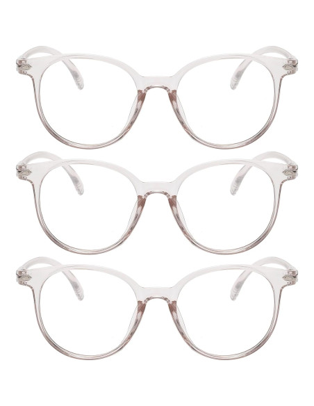 Gafas de luz azul OWL con lentes claros UV400 - Paquete de 3 Gafas de luz azul OWL con lentes claros UV400 - Paquete de 3