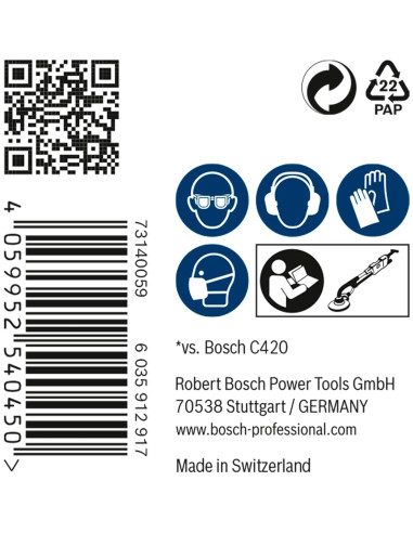 Red de Lijado Bosch Expert M480  225 mm Grano 80 - 25 Piezas