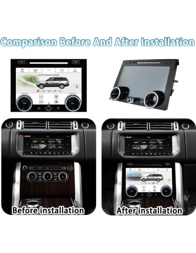 Panel de Control de Clima Táctil XUENAV para Land Rover L405