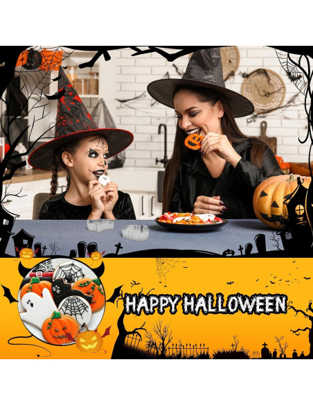 Juego de 10 Cortadores de Galletas Halloween KRY - Acero Inoxidable Juego de 10 Cortadores de Galletas Halloween KRY - Acero Inoxidable