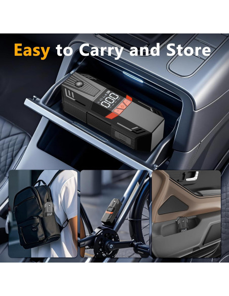 Compresor de Aire Portátil NOTESNEE XW-P104-1 120 PSI 6000mAh Compresor de Aire Portátil NOTESNEE XW-P104-1 120 PSI 6000mAh
