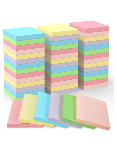 Notas Adhesivas 7.62x7.62 cm WeLiu, 48 Hojas Multicolor Notas Adhesivas 7.62x7.62 cm WeLiu, 48 Hojas Multicolor