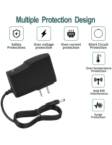 Adaptador de Alimentación 12V 1A YOOFONE AC a DC 100-240V