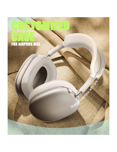 Funda Seltureone 4 en 1 para AirPods Max - Silicona TPU Transparente Funda Seltureone 4 en 1 para AirPods Max - Silicona TPU Transparente
