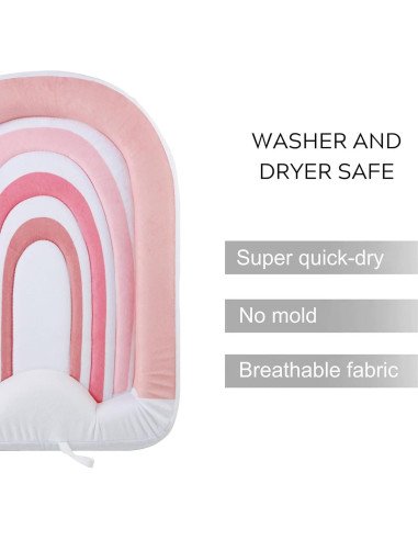 Almohadilla de Baño para Bebés PandaEar - Cojín Arcoíris 5 cm