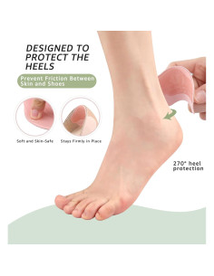 Almohadillas de Gel para el Talón HiRui - 4 Pares Antideslizantes 2
