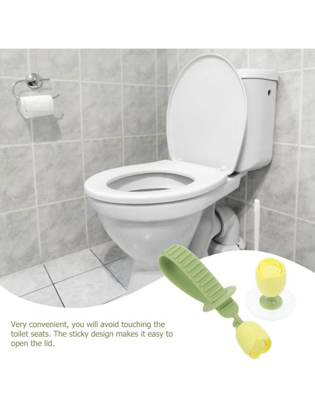 Elevador de Asiento y Tapa de Inodoro Aboofan Verde Silicona Elevador de Asiento y Tapa de Inodoro Aboofan Verde Silicona