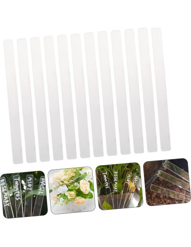 24 Etiquetas de Acrílico para Plantas Abaodam - Impermeables