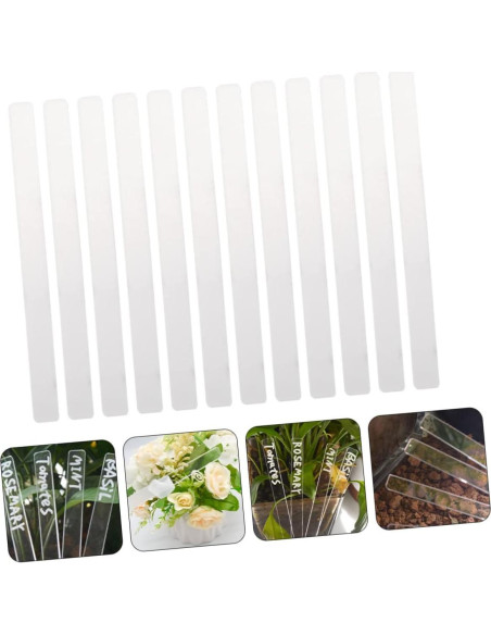 24 Etiquetas de Acrílico para Plantas Abaodam - Impermeables 24 Etiquetas de Acrílico para Plantas Abaodam - Impermeables