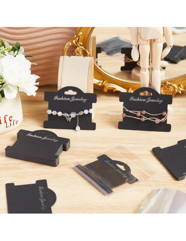 Tarjetas de Exhibición para Pulseras Fulmoon 100 Pcs 10x7.2cm
