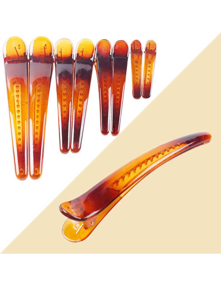 Clip de Pelo Profesional Fodattm 12PCS Antideslizante 4.83cm Marrón Clip de Pelo Profesional Fodattm 12PCS Antideslizante 4.83cm Marrón