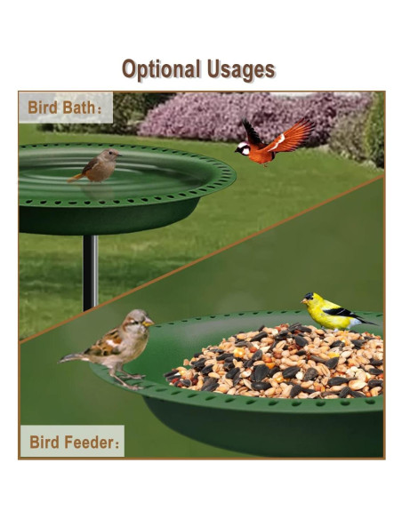 Baño para Aves Garbuildman Ovalado Verde 43.7x33.7cm Baño para Aves Garbuildman Ovalado Verde 43.7x33.7cm