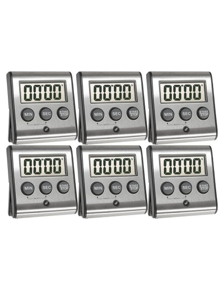 Temporizador Digital de Cocina eTradewinds eT-23 Acero Inoxidable Temporizador Digital de Cocina eTradewinds eT-23 Acero Inoxidable