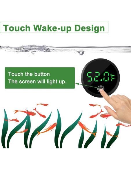 Termómetro Digital para Acuario Weimeltoy LED Preciso +/-1C Termómetro Digital para Acuario Weimeltoy LED Preciso +/-1C