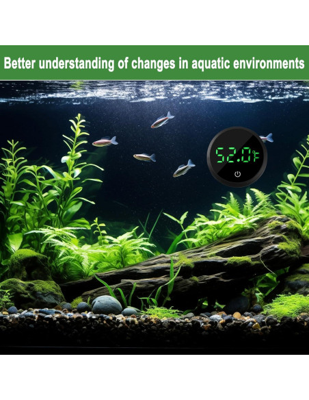 Termómetro Digital para Acuario Weimeltoy LED Preciso +/-1C Termómetro Digital para Acuario Weimeltoy LED Preciso +/-1C