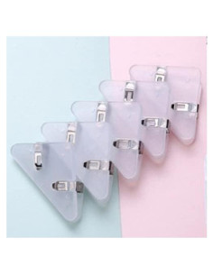 Clip Documental Multifuncional GELRHONR Triangular Blanco