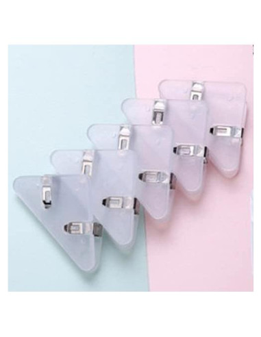 Clip Documental Multifuncional GELRHONR Triangular Blanco