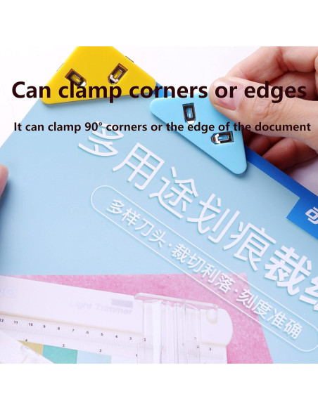 Clip Documental Multifuncional GELRHONR Triangular Blanco Clip Documental Multifuncional GELRHONR Triangular Blanco