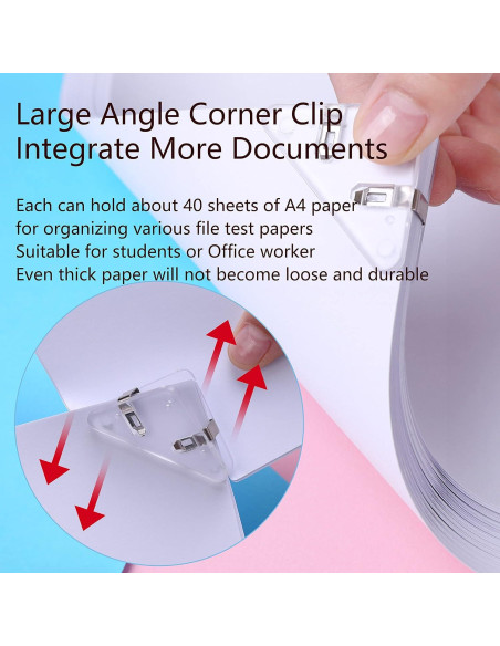 Clip Documental Multifuncional GELRHONR Triangular Blanco Clip Documental Multifuncional GELRHONR Triangular Blanco