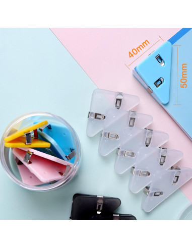 Clip Documental Multifuncional GELRHONR Triangular Blanco