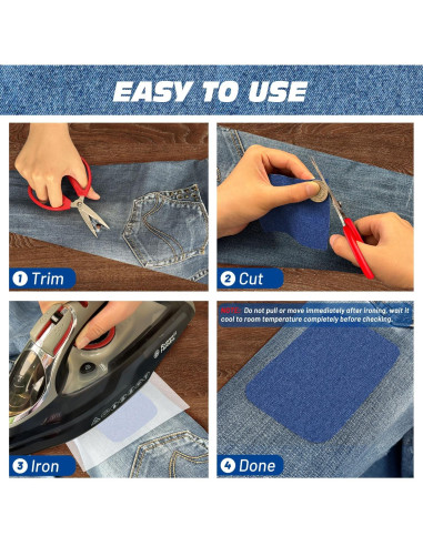 Parches Termoadhesivos TransOurDream para Jeans 20pcs S