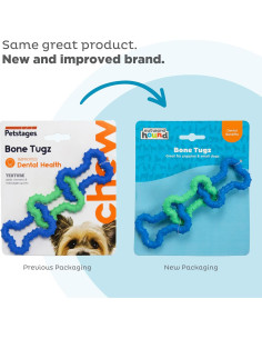 Juguete de Masticar para Perros Outward Hound Bone Tugz Azul 2