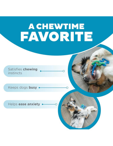 Juguete de Masticar para Perros Outward Hound Bone Tugz Azul