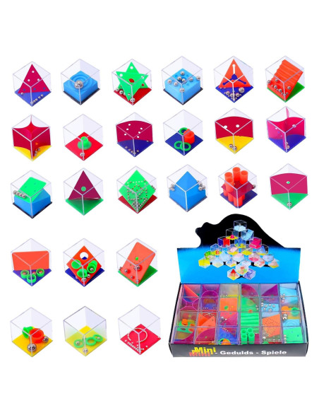Juego de Laberinto 3D Wekity 24PCS para Niños y Adolescentes Juego de Laberinto 3D Wekity 24PCS para Niños y Adolescentes