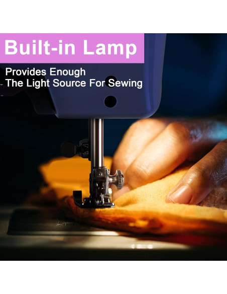 Mini Máquina de Coser JUCVNB para Niños 8-12 Años - Púrpura Mini Máquina de Coser JUCVNB para Niños 8-12 Años - Púrpura