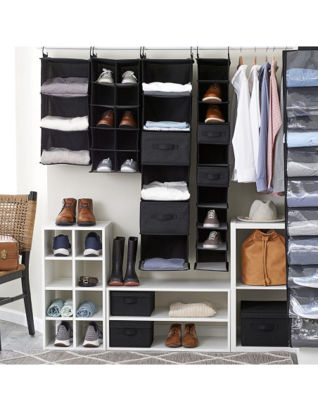 Organizador de Zapatos Colgante Household Essentials 10 Bolsillos Organizador de Zapatos Colgante Household Essentials 10 Bolsillos