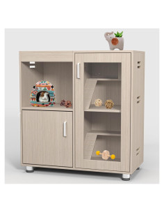 Jaula para Hámster Firscook 4 Niveles Natural 80x40x85 cm