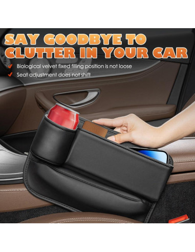 Organizador de Hueco para Asientos de Automóvil Rednow Negro