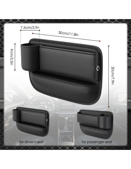 Organizador de Hueco para Asientos de Automóvil Rednow Negro Organizador de Hueco para Asientos de Automóvil Rednow Negro