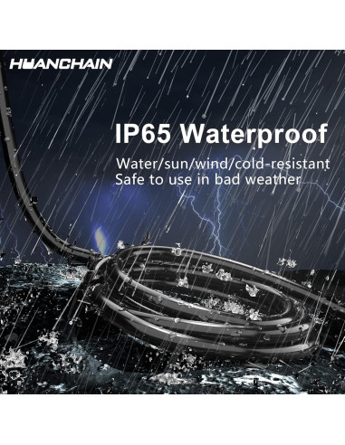 Cable de Extensión HUANCHAIN 0.91 m Negro Impermeable 16AWG